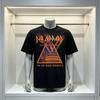 2026 Def Leppard Las Vegas Tour Gedenkausgabe Fans Individuell Angepasstes Schwarzes Brustbedrucktes Mode Lässiger Streetstyle T-Shirt