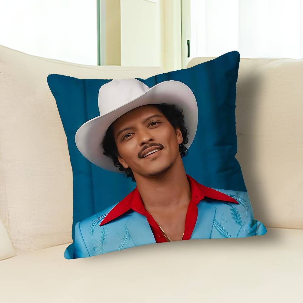 B-Brunos M-Mars Singer Pillow Cases for Bedroom Living Room Sofa Home Decor Polyester Cushion Cover with Zipper