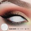 1 Pair White Colored Contacts Cosplay Contact Lenses for Eyes Black Lenses High Quality Soft Lenses Beauty Makeup Yearly