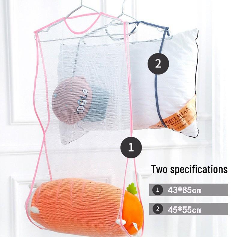 

Ветрозащитный сетчатый мешок для сушки подушек и кукол - Складная стойка для хранения Large Single Layer 45*55cm [Individual Packaging] розовый