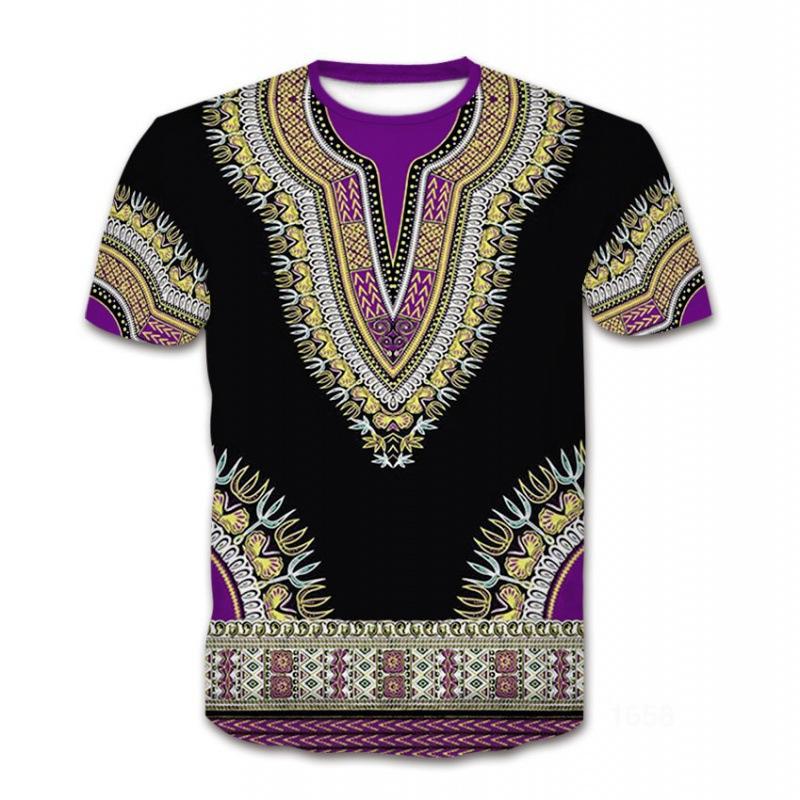 Retro Ethnic Style T-Shirts African Dashiki 3D Print Women Men O-Neck Short Sleeve T Shirt Harajuku Y2k Tees Top Female Clothing