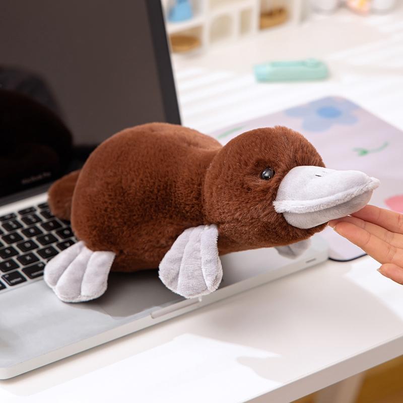 Favorite Toy Boys Brown 40Cm Simulation High Quality Platypus Plush Doll Pillow Super Soft Grey Platypus Lying Reptile Plush Toy Gift For And Girl