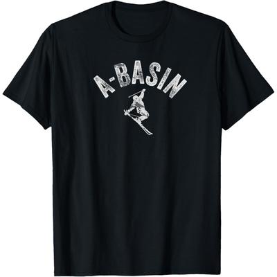 Ski A Basin CO Vintage Arapahoe Basin Skifahren Coole Skifahrer Ausrüstung T-Shirt