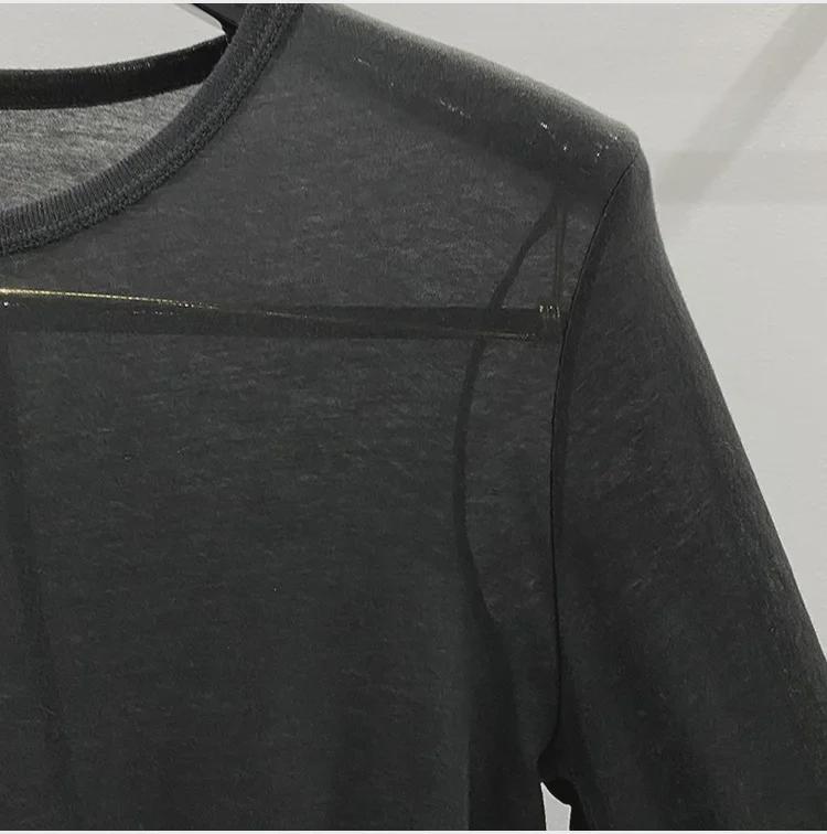 SUBHUMAN Men's Dark Knit Long Sleeve Tee for Autumn/Winter
