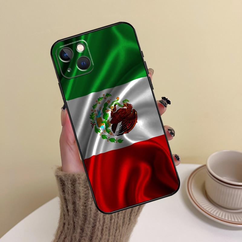 Mexico Mexican Flag Phone Case For iPhone 17 16 15 14 13 11 12 Pro Max Mini 15 16 Plus 16e 17 Air Cover Funda