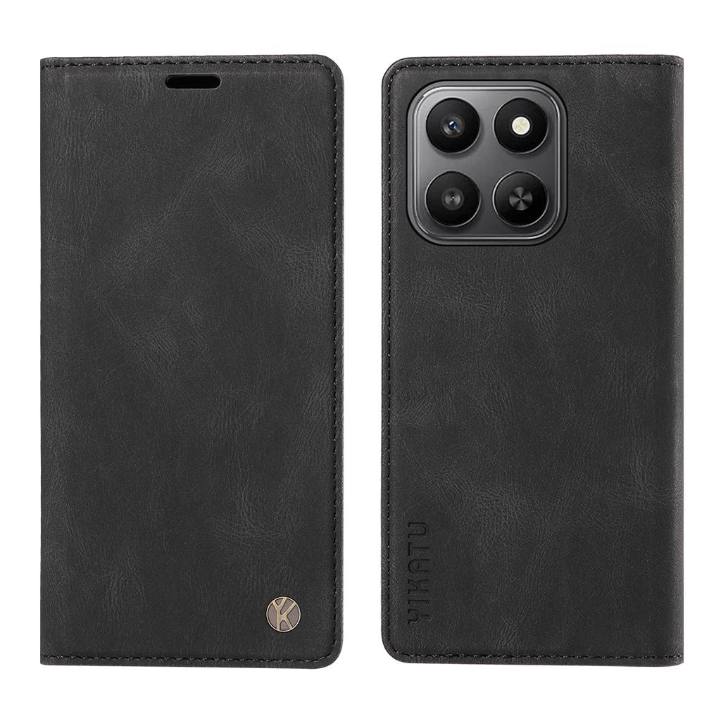 For Honor 400 Smart 5G/4G/X7d 4G Leather Cover YIKATU YK-004 Skin-Touch Wallet Phone Cases