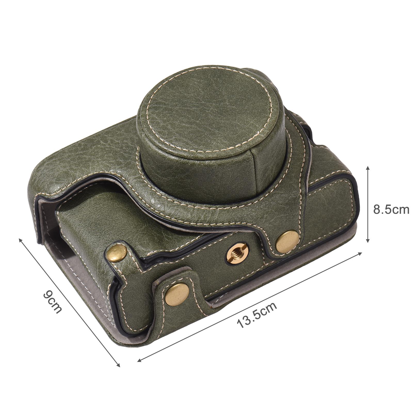 Portable Camera Case Synthetic Leather Camera Carry Bag with Shoulder Strap Replacement for 0VCelsius 0F Camera