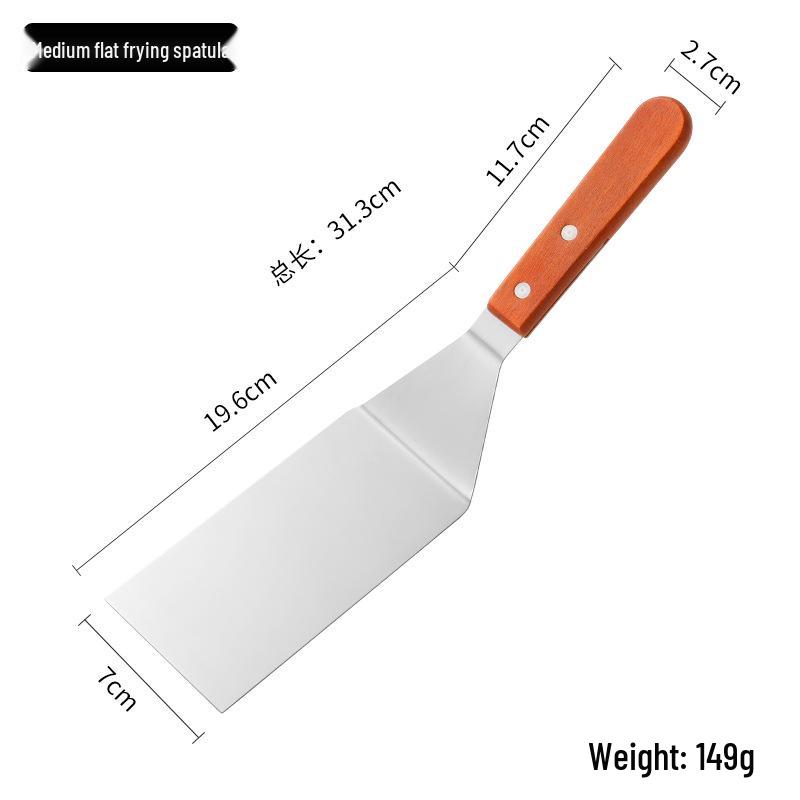 Stainless Steel Spatula Set: Kitchen, Hamburger, Frying, Teppanyaki, and Barbecue Tools