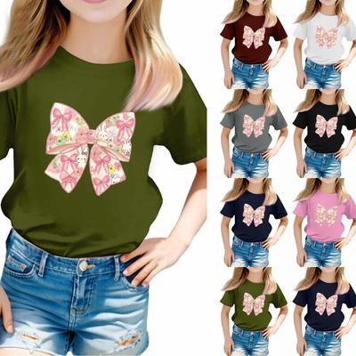 Toddler Girl Boy T-Shirts Kids Top Boys And Girls Printed Short Sleeved T-shirt