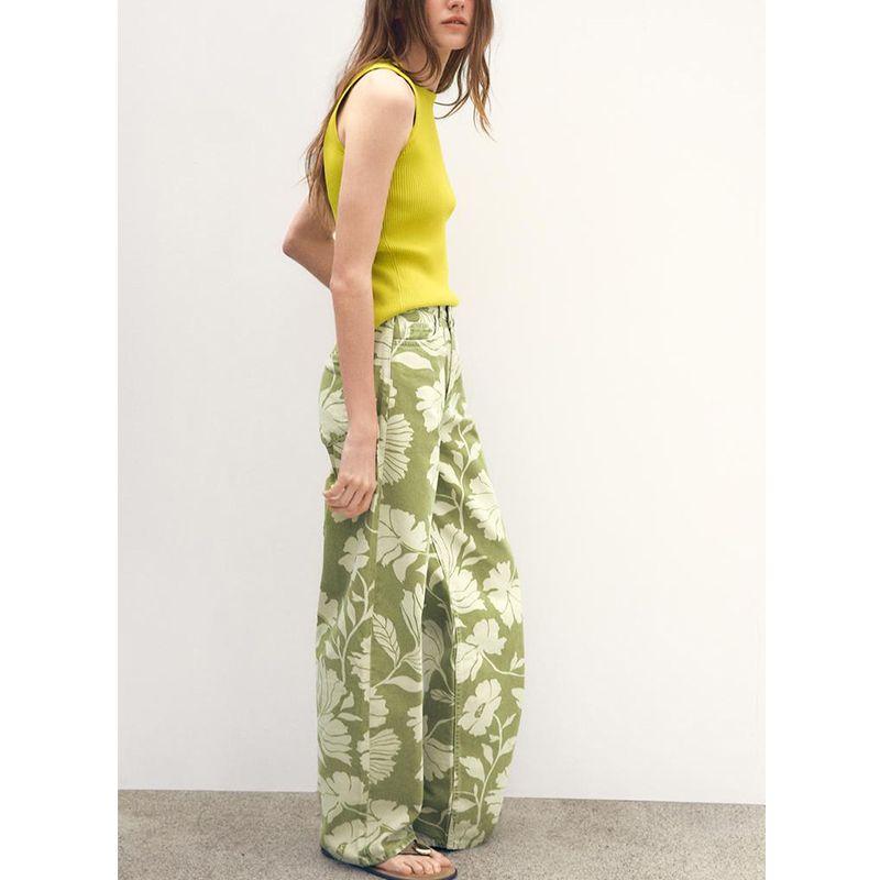 Summer New Product Women's Clothes Minimalist Style Round Neck Back with Rib Sleeveless Knitting Tops 3471026