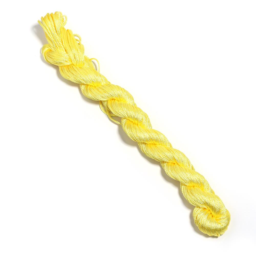 1/1.5mm Multicolor Nylon Cord Chinese Knot Thread Braided String for Jewelry Making Bracelet Tassels Beading Thread Supplies