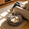 Peluş Kapüşonlu Kedi Yatağı, Yarı Kapalı Sakinleştirici Yuva, Kendi Kendini Isıtan Mağara, İç Mekan Kedileri veya Küçük Köpekler İçin Rahat Yatak, Kaymaz Tabanlı Çıkarılabilir Yıkanabilir Kılıf