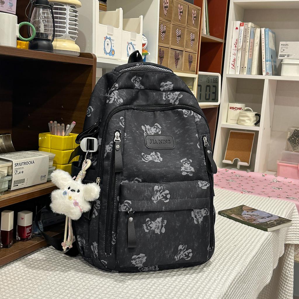 Schoolbag Fresh Sea Salt Blue Youth Vitality Primary and Secondary School Students Grades 1-9 Backpack High Value Multi-compartment Design Backpack