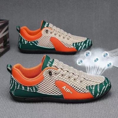 Herrenschuhe Herren neue große Mesh atmungsaktive Sportschuhe trendige vielseitige Freizeitschuhe Slipper