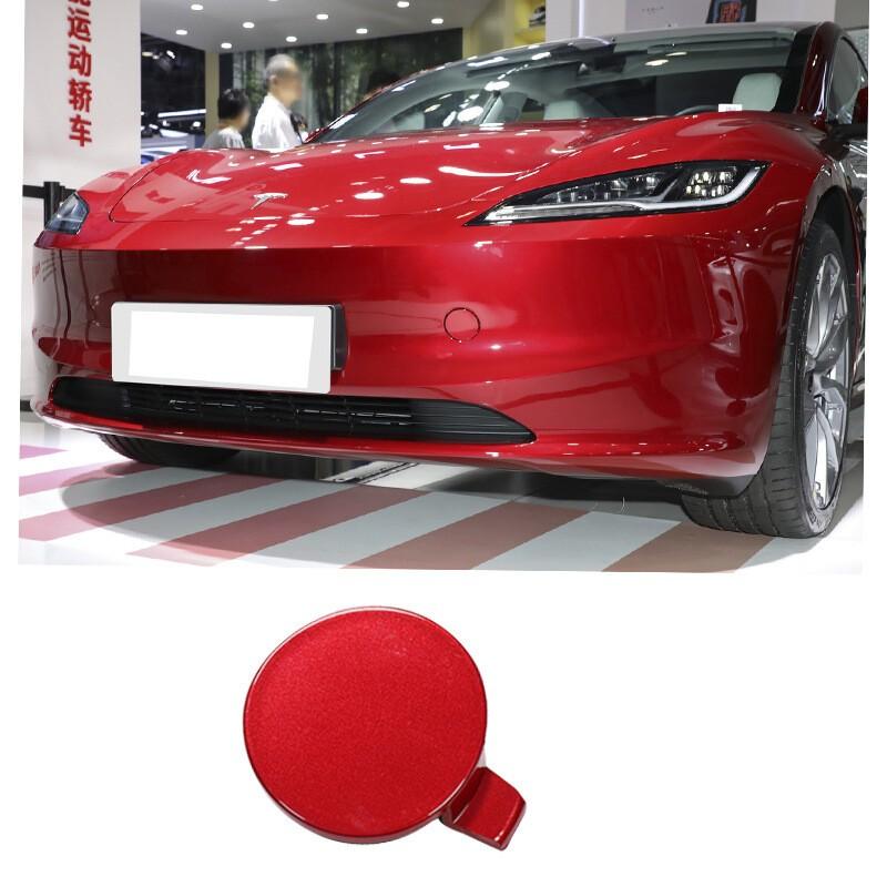 Front Bumper Fascia Tow Eye Cap Tow Hook Cover Fit For - Tesla Model Y