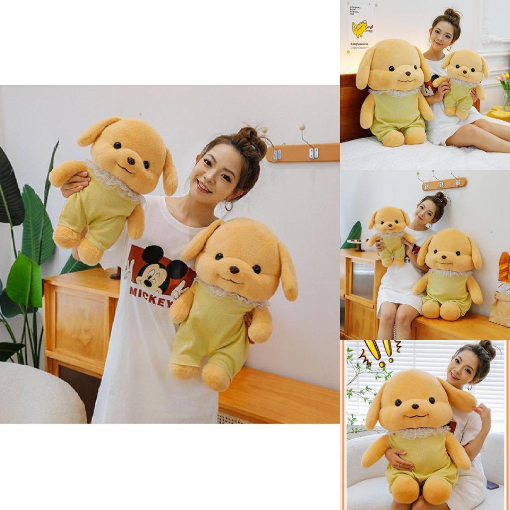 Adorable Senbei Dog Plush Toy Soft Cuddly Poodle Stuffed Animal Gift For Kids