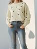 Autumn European & American Versatile Knit Heart Sweater - Women's Cute Round Neck Style