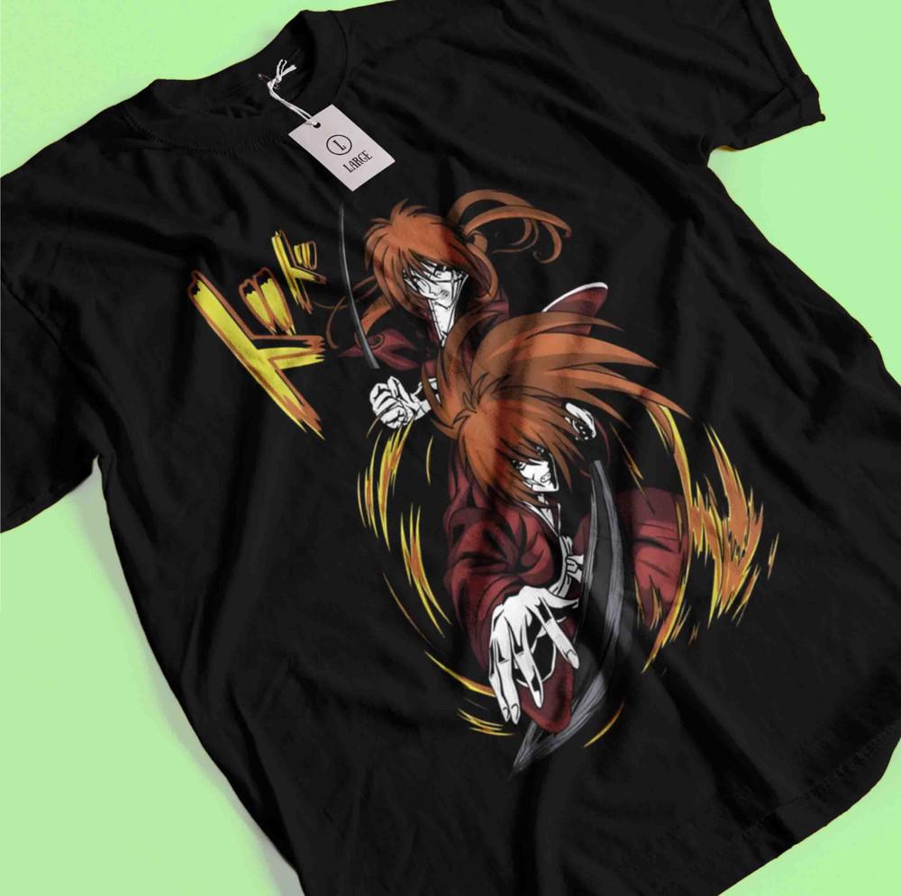 Rurouni Kenshin Shirt Samurai Himura T-Shirt Makoto Shishio Aoshi Saito Hajime