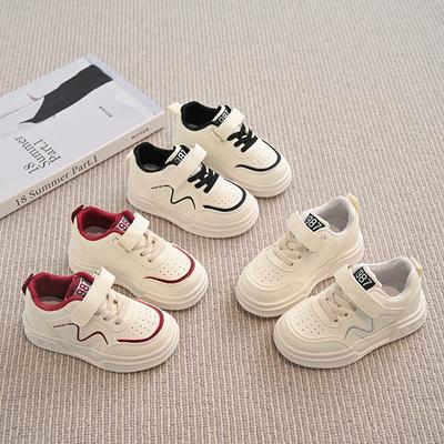 Children's Sports Shoes Spring and Autumn New Boys' Casual Board Shoes Girls' Soft-soled Toddler Shoes Baby Little White Shoes Single Shoes