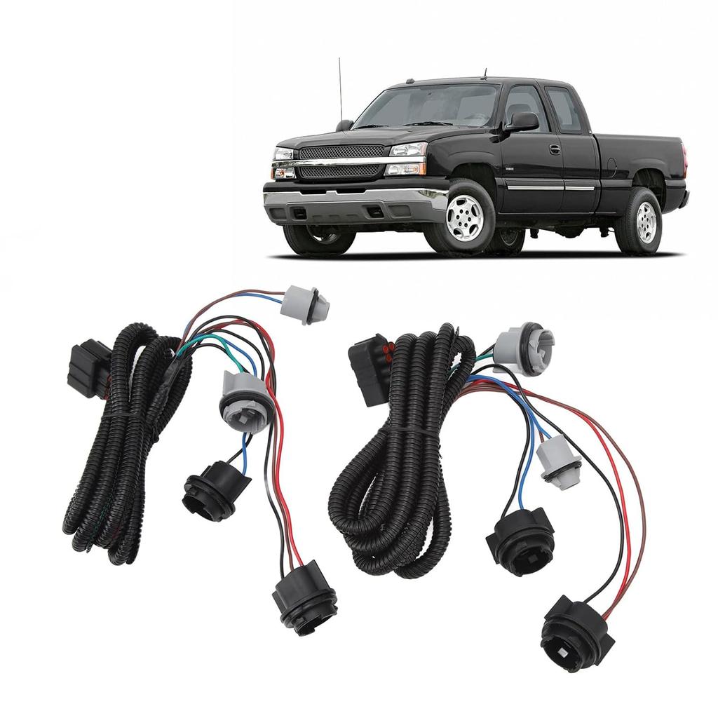 Tail Light Harness 16531401 16531402 Compatible with 1500 2500 3500 Rear Lamp Wiring Harness Replacement Direct Fit OEM Standard