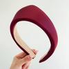 Women Headband Wide Brim Satin Triangle Headband Face Shaping Makeup Washing Hair Hoop Non-Painful Daily Hair Accessory