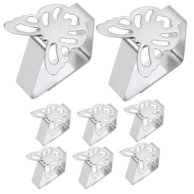 AEE4-Table Cloth Clip Stainless Steel Outdoor Tablecloth Clip Clamp For Fixing Thick And Thin Tablecloth