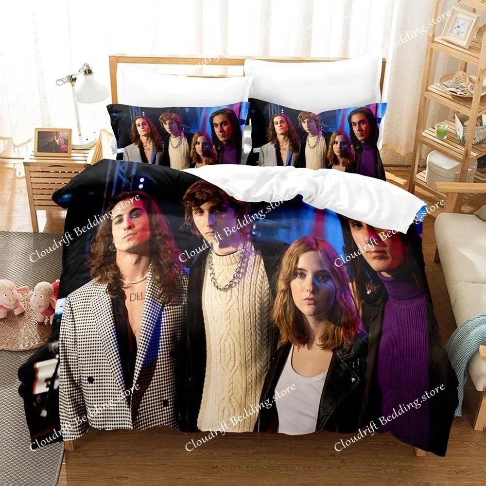 3D Printed Maneskin Bedding Set Pillowcase Duvet Cover  Double Twin Full Queen King Adult Boys Bedclothes Quilt Cover026