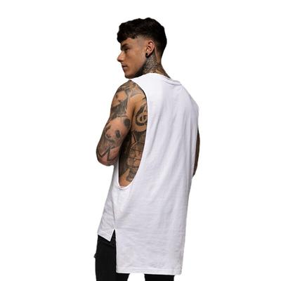Verão retro rua hip-hop tanque topo tendência algodão respirável solto colete masculino camisa de fundo roupas fitness