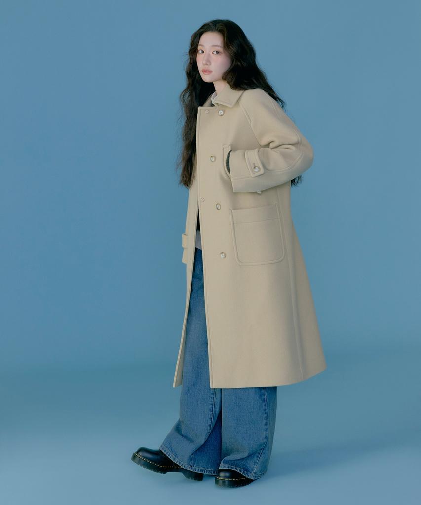 Covernat Woman Wool Single Long Coat (2 Colors)
