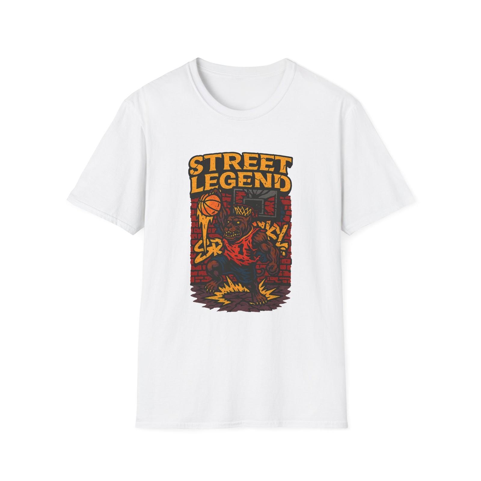 Unisex Softstyle T-Shirt Mens Womens Tees Top Urban Pitbull Slam Dunk Graffiti Court Streetwear 3XL