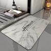 Marble Toilet Door Mat, Anti-slip Bathroom, Easy To Maintain, Water-absorbent and Quick-drying Floor Mat, Home Decoration