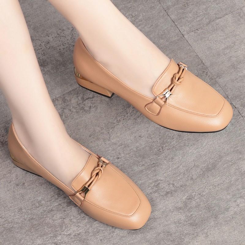 Spring Autumn New Women's Single Shoes Soft Sole Comfortable Mother's Low Heels Shoes Casual Loafers Elegant Ladies Office Shoes