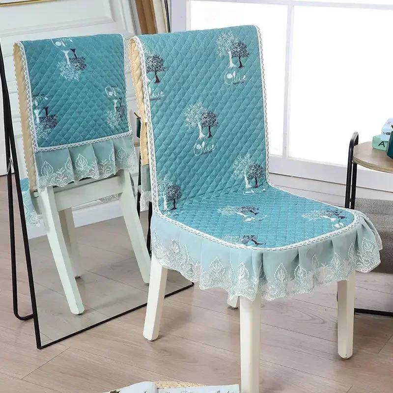 Δαντελένια πλάτη καρέκλας Γραφείο και κάλυμμα καρέκλας Αρχική Ορθογώνιο τραπεζομάντιλο Τέχνη Τραπεζομάντιλο Καρέκλα τραπεζαρίας Ενσωματωμένο μαξιλάρι