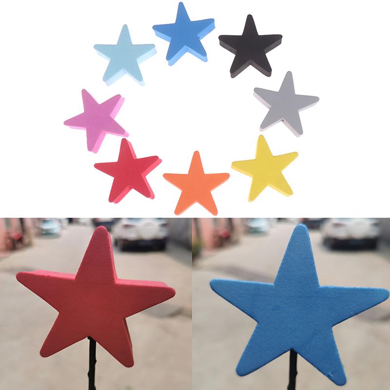 1Pc Colorful Five-Pointed Star Car Antenna Pen Topper Aerial Eva Ball Decor