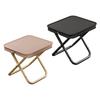1pc Lightweight Portable Folding Chair, Iron Alloy Frame, Foldable Outdoor Picnic Camping Stool for Teens with Carry Bag