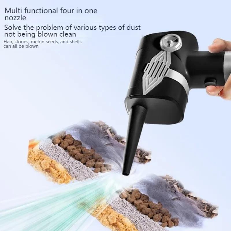 Mini High-power Blowing Dust 6500KPa Suction Pressure Grab Hair Dryer Dust Removal Blower Small Strong Hair Dryer Dust Collector