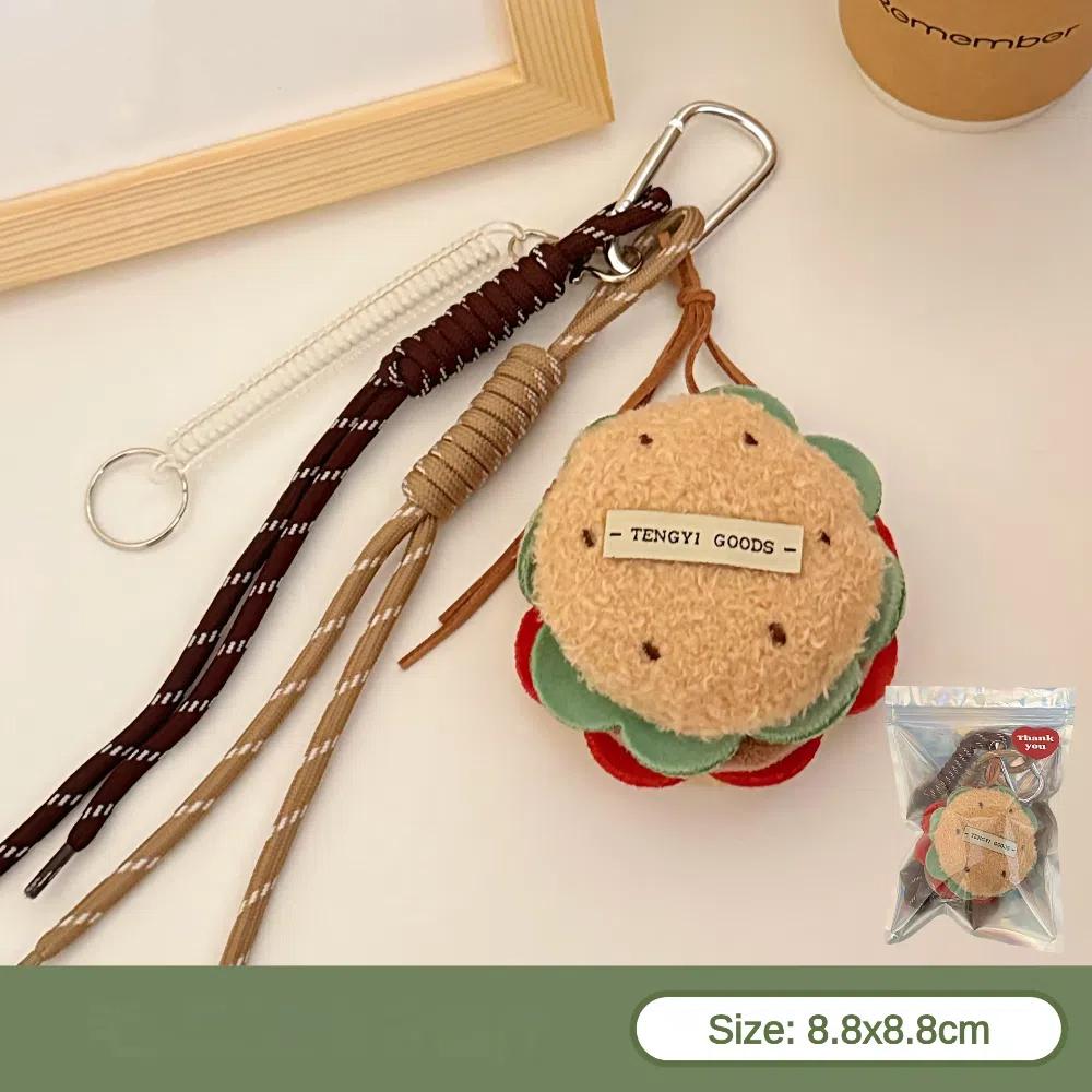 

Прикраса для підвішування на сумку Десерт Бургер Підвіска Плюшевий Торт Брелок Милий Підвіска для рюкзака B