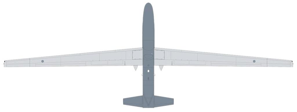 PLATZ Japan Air Force Global Hawk Unmanned Reconnaissance Misawa Air Base Reconnaissance Squadron Plastic Model Kit 1/72 Self-Defense RQ-4B Aircraft,