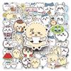 New 50Pcs Non-Repeating Cartoon Chiikawa Stickers Cute Decals Diy For Water Cup Skateboard Kawaii Kids Toys Sticker Decoration