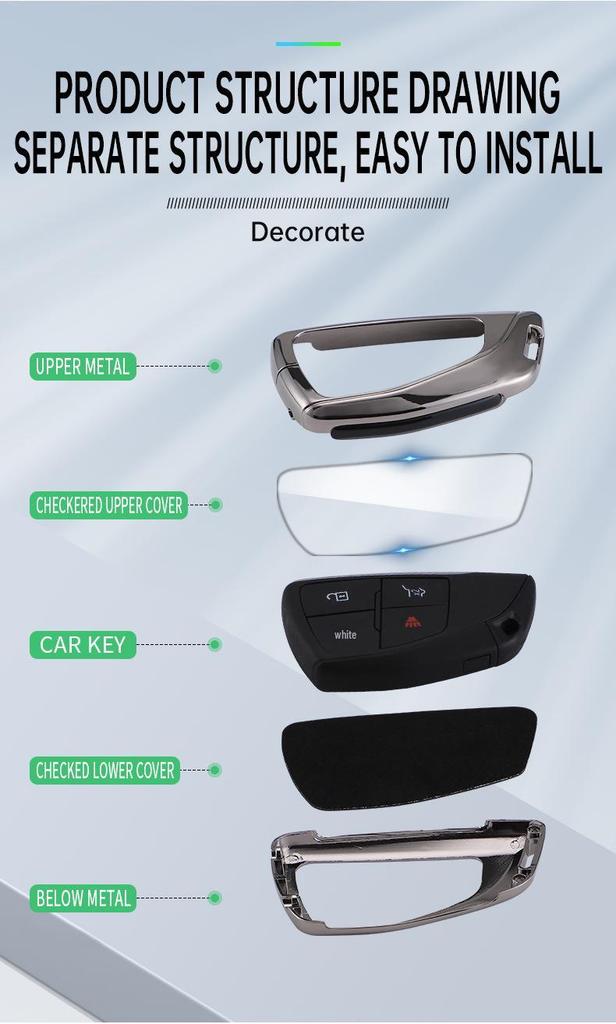 Buick Regal, Envision, GL8, LaCrosse, Encore, 2024 Excelle Premium Key Cover with Buckle