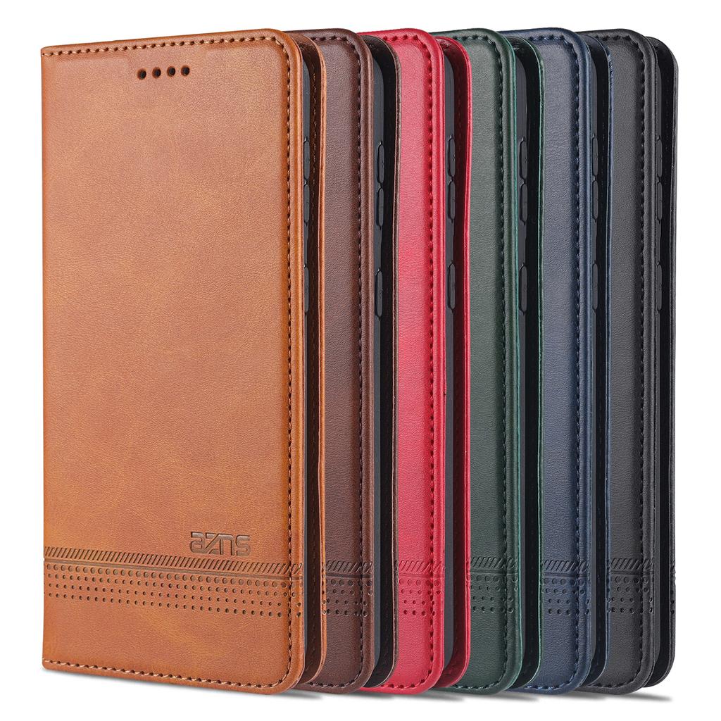 Deluxe Magnetic Adsorption Leather Case for Samsung Galaxy S21 Plus S22 S23+ Ultra 5G Flip Cover Wallet Protective Case Fundas