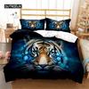Duvet Cover Tiger Soft Comforter Cover Microfiber Animal Bedding Set Tiger Pattern Quilt Cover for Room Decor Bedclothes Bedroom