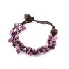 Adjustable Length Braided Bracelet Braided Design Ankle Chain Crushed Stone Bracelet  Gift Giving