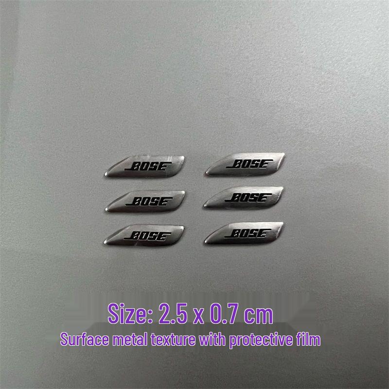 Dekorative Metallaufkleber für Auto-Audio-Lautsprecher von Bose, Harman Kardon, JBL.