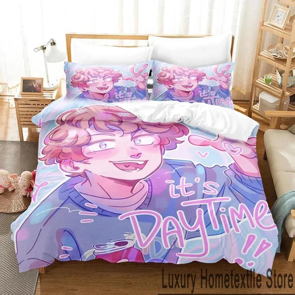 

3D-принт Tommyinnit Sunday Club Постельное белье Пододеяльник Постельный комплект Одеяло Чехол Наволочка Одеяло размера king-size Для мальчиков Взрослых 70x133cm 2pcs