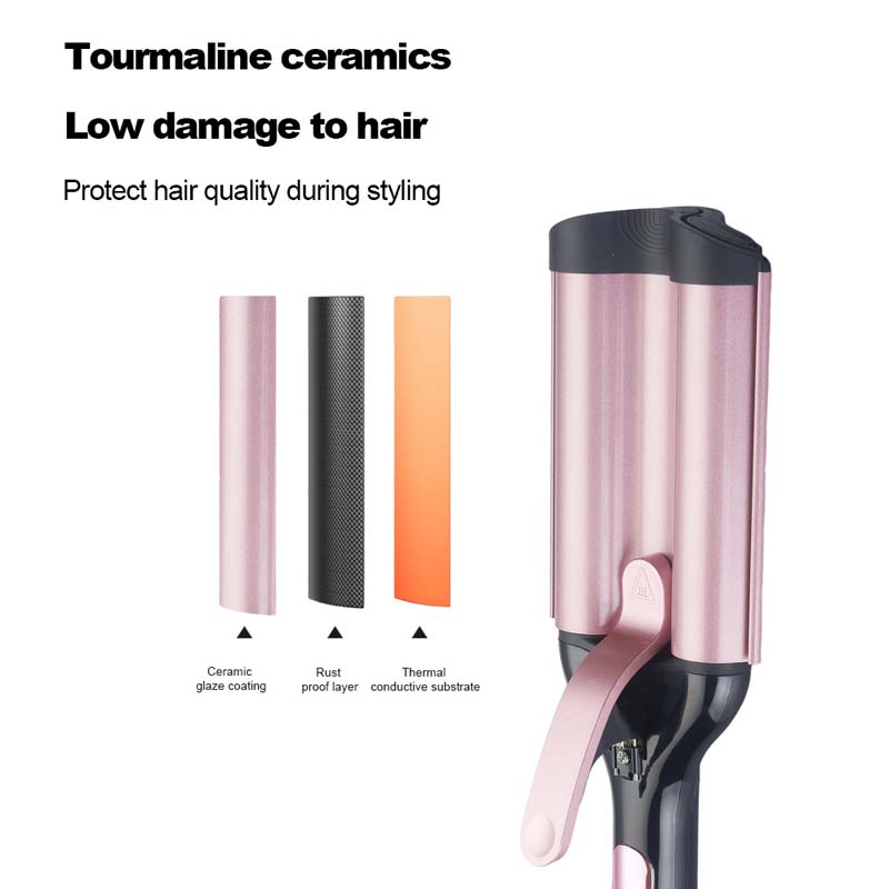 Professional Ceramic PTC LED Electric Deep Waver Curling Irons Best-selling 32mm Egg Roll Hair Curler for Women