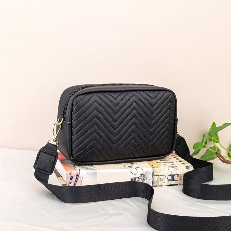 2024 Trendy Solid Color Embossed Sequin Shoulder Crossbody Bag for Women