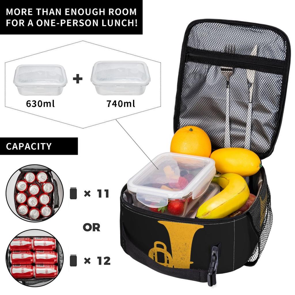 Tuba Insulated Lunch Bag for Kids School Cooler Thermal Food Box Tote Leakproof Lunch Boxes Container