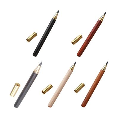 Erasable Inkless Pen Wood Everlasting Pen Refillable Everlasting Pen No Sharpening Sketching Pencil for Writing Drawing