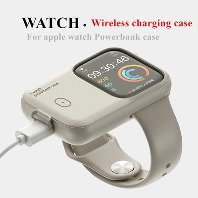 Tragbares kabelloses Ladegerät 1200 mAh Power Bank-Gerät für Apple Watch 8 7 6 5 4 SE Ultra für iWatch-Schnellladegehäuse